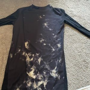 Zara light weight jacket with tie dye water fall jacket